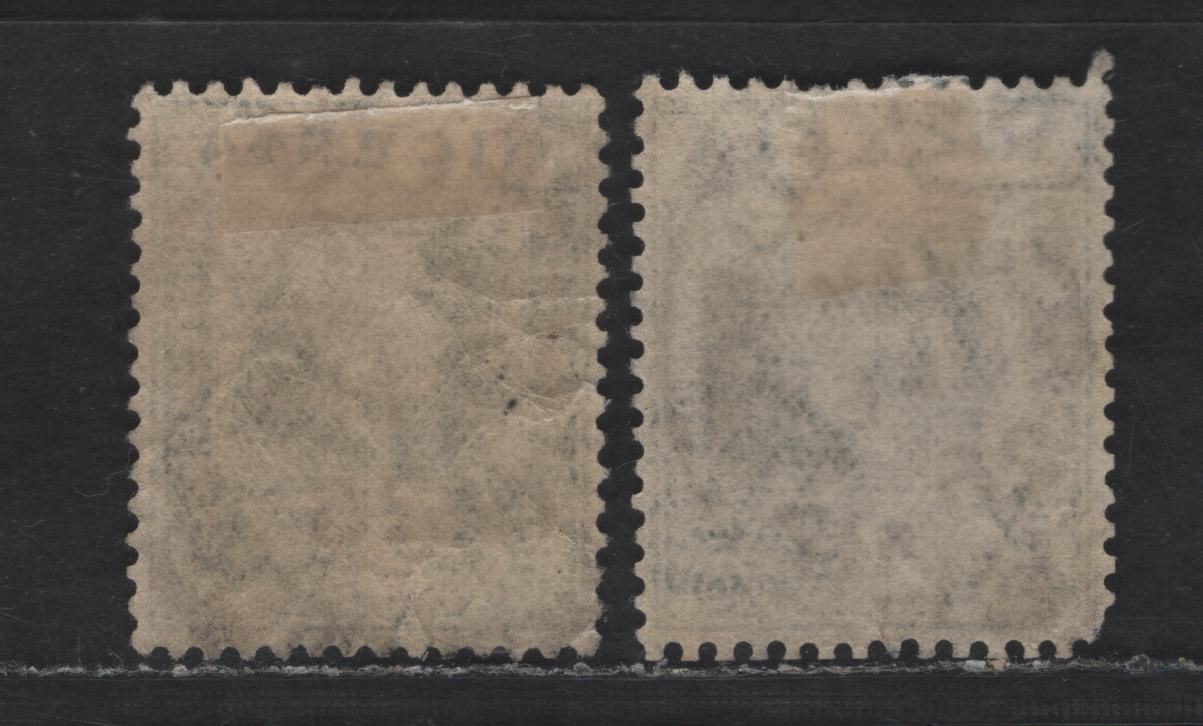 Lot 180 Nigeria SG#18a 2d Deep Slate King George V, 1921-1932 KGV Imperium Keyplate Issue, Wmk Multiple Script CA, 2 Very Fine Used Singles, Die 2, 1926 Enugu & Opobo CDS Cancels