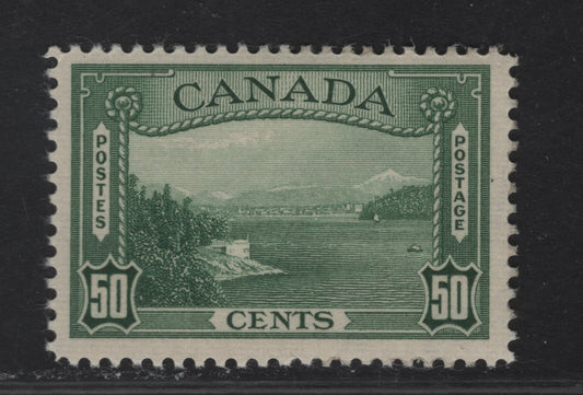 Lot 318 Canada #244 50c Deep Green Vancouver Harbour, 1938 Pictorial Issue, A FOG Single On Paper & Gum Type CBN-S, Perf 11.9x11.85