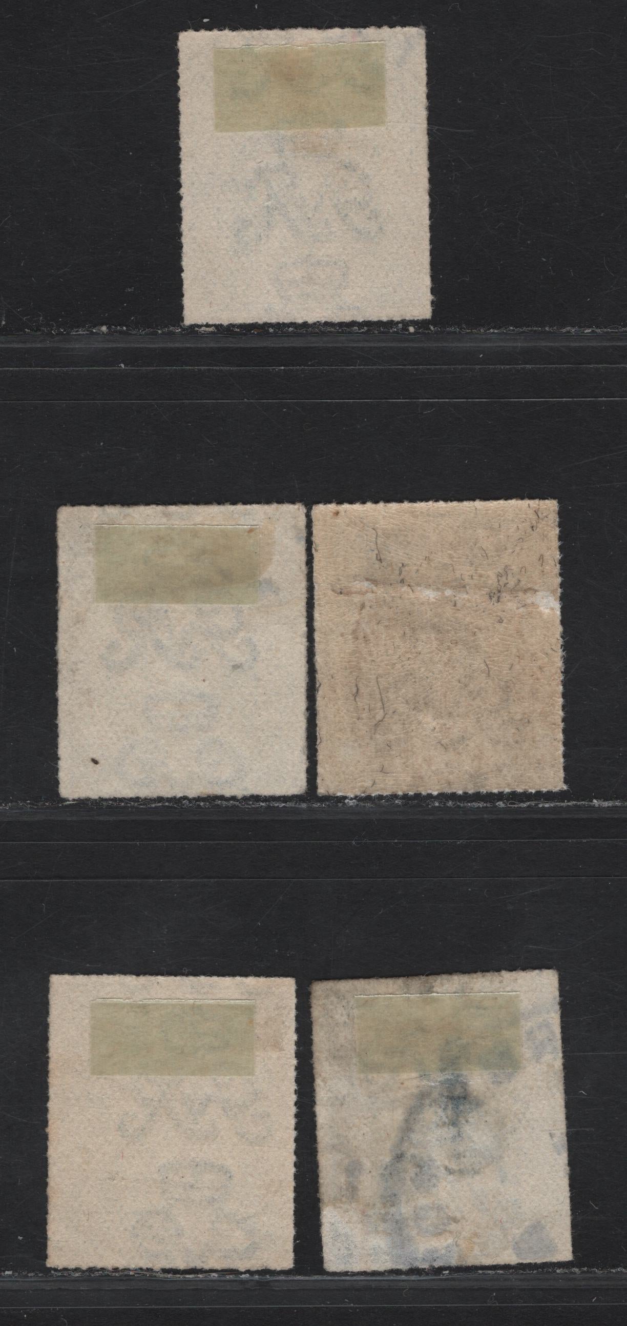 Lot 109 Palestine SG#3, 4 1p - 5m on 1p Ultramarine EFF, 1918 EEF Issues, 2 Very Fine Used Singles, Different Shades Of Ultramarine