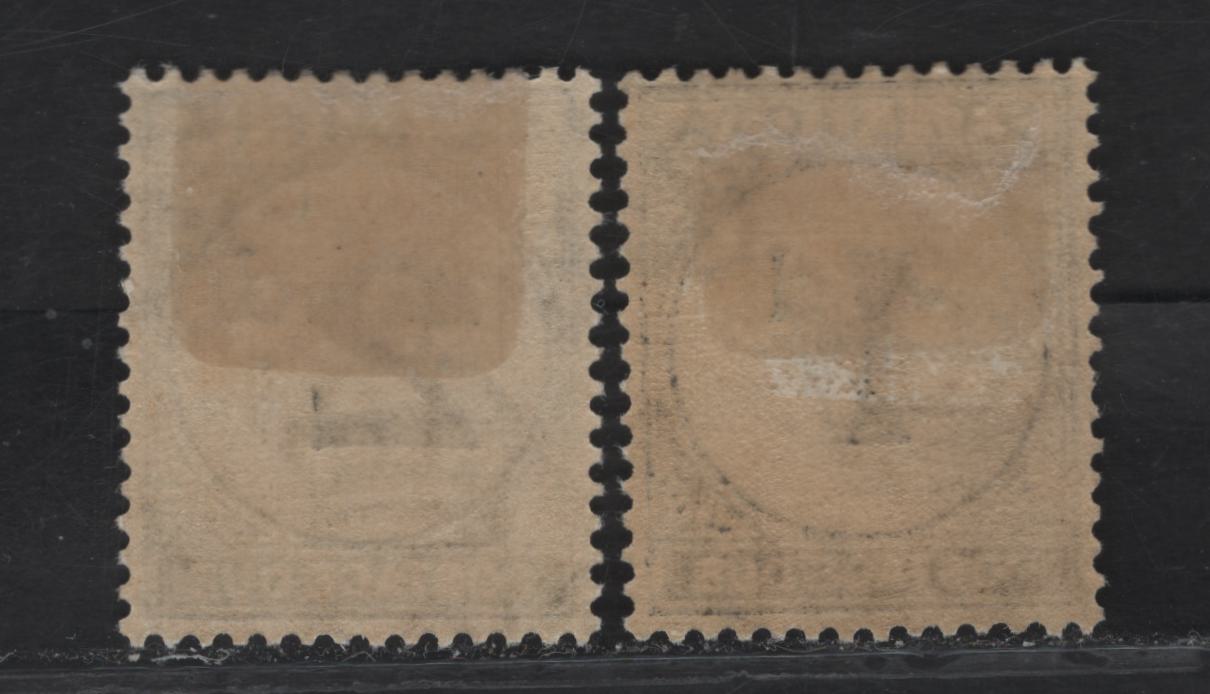 Lot 188 St Lucia SG#D3-D4 1d - 2d Black Numeral, 1933-1947 Postage Dues, 2 VFOG Singles