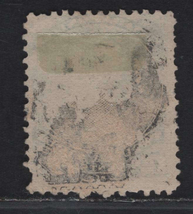 Lot 246 (C) Canada SC#28 12.5c Blue Queen Victoria, 1868-1897 Large Queen Issue, A Fair Used Single On Paper FO-M (Duckworth Paper 4), With Rare #28 Sarnia 2-Ring Numeral Cancel