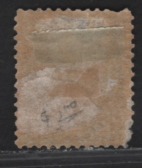 Lot 253 (C) Canada SC#44 8c Violet Black Queen Victoria, 1870-1897 Small Queen Issue, A Fair OG Single Late Second Ottawa Printing On Paper 2O-B, Perf. 12 x 12.2, Some Thinning Along LL Perfs & Small Tear Above DA Of (C) Canada