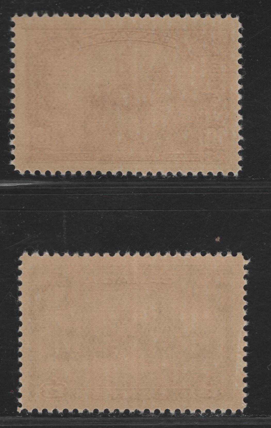 Lot 287 (C) Canada #223, 224 10c Carmine Red & 13c Deep Rose Lilac,1935 King George V Pictorial Issue, 2 VFNH Singles On Paper/Gum Type CBN-FF, Perf 12