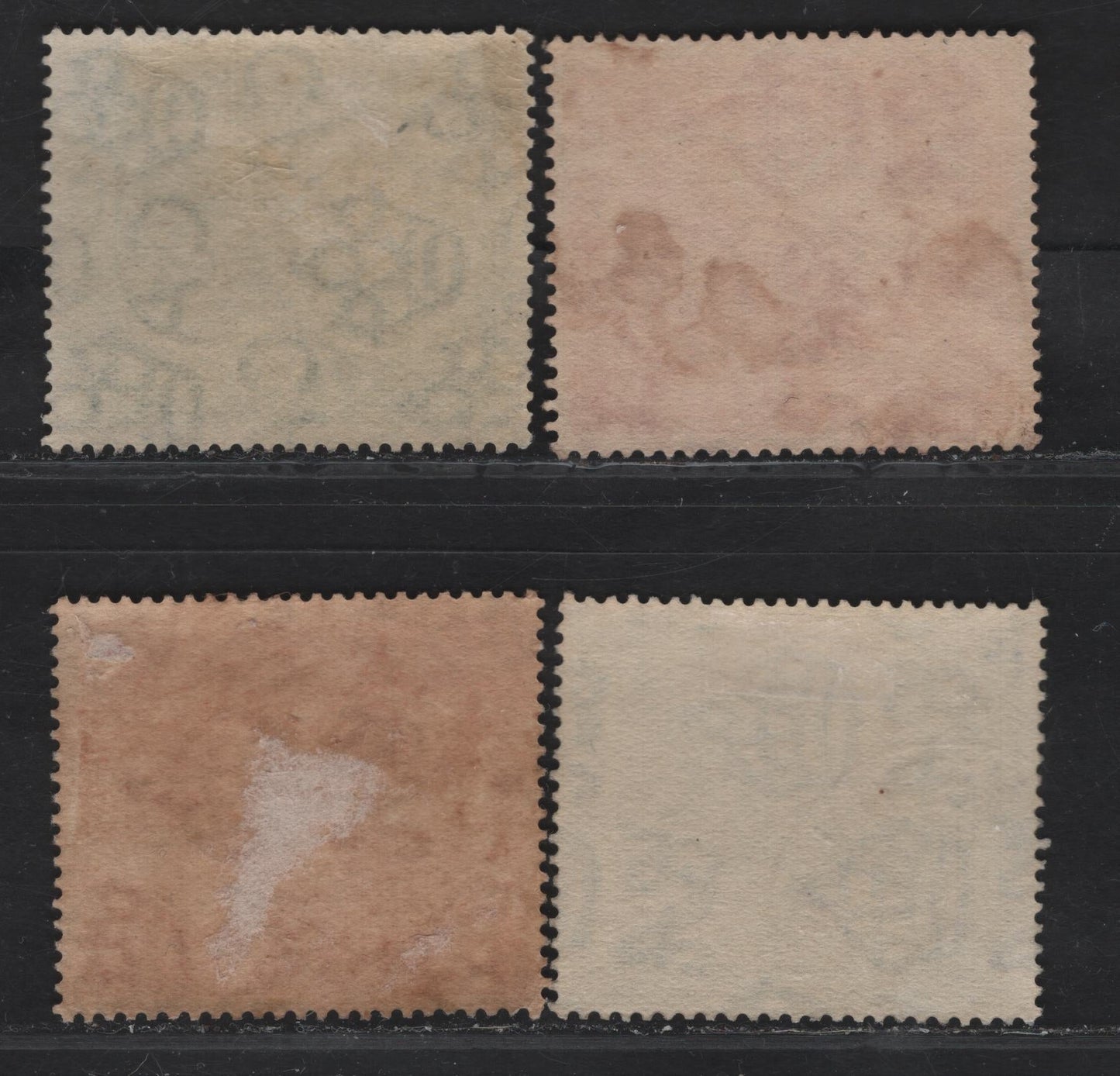 Lot 51 Bermuda SG#60, 65-66 1/2d - 2.5d Green - Bright Blue , 1920-1921 Tercentenary of Representative Institutions, 4 Fine/Very Fine Used Singles, Postally Used, Multiple Crown & Multiple script CA Wmks