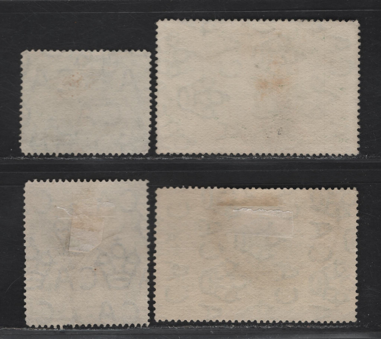 Lot 120 Jamaica SG#80, 82-83 1.5d -3d Green & Deep Green - Myrtle Green & Blue , 1919-1921 Pictorial Issue, 4 Fine/Very Fine Used Singles, Additional Shades, Multiple Crown CA Wmk