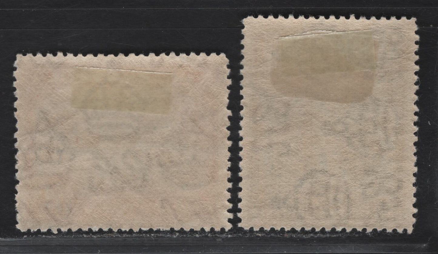 Lot 123 Jamaica SG#112-113 2.5d - 6d Turquoise - Gray Black & Purple Wag Water River - Priestman's River, 1932 Pictorial Issue, 2 VFOG Singles