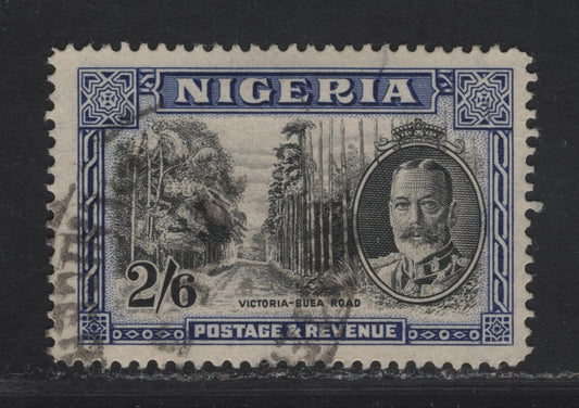 Lot 134 Nigeria SG#42 2/6 Black & Ultramarine Victoria-Buea Road, 1938-1951 Pictorial Issue, A Very Fine Used Single