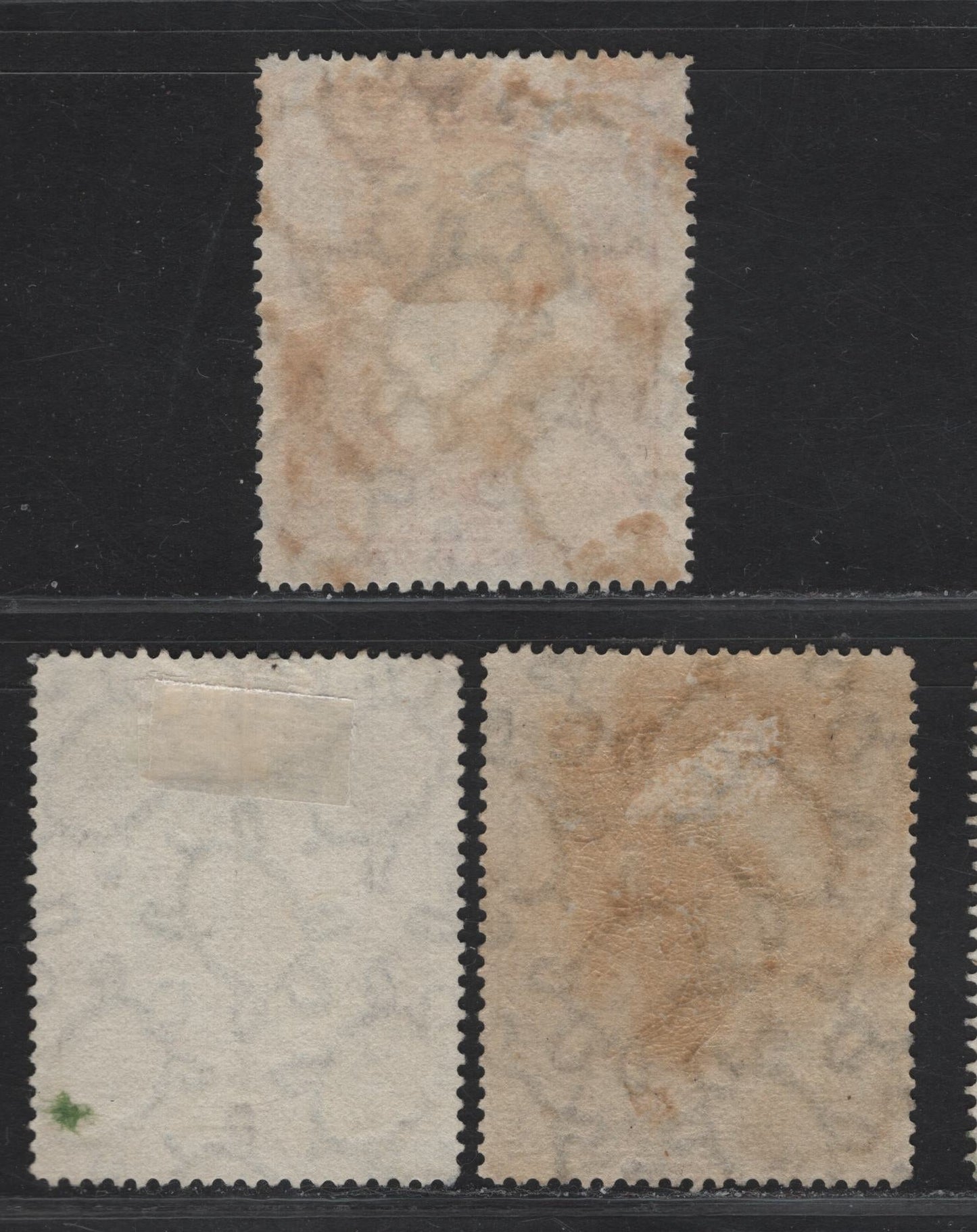 Lot 191 (C) Tonga SG#57c-e 2d Black & Slate Violet/Deep Purple/Blackish Lilac Queen Salote, 1920-1933 Pictorial Issue, 3 Fine/Very Fine Used Singles, Dies 1 & 2, Tortoises Wmk