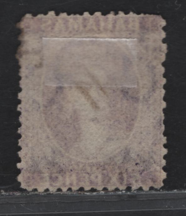 Lot 204 (C) Bahamas SG#32 6d - 3d Aniline Violet Queen Victoria, 1863-1877 Queen Victoria Chalon Heads Issue, A Fine Used Single, Crown CC Wmk, Perf 12.5