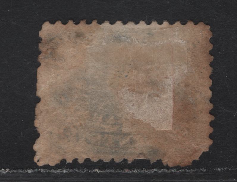 Lot 286 New Brunswick #10 12.5c Blue Steamship Caribou - Prince of Wales, 1860 Cents Issue, A Very Good Used Single, Paper Cents-K, Perf 11.75, Rounded Corner & Severe Toning.