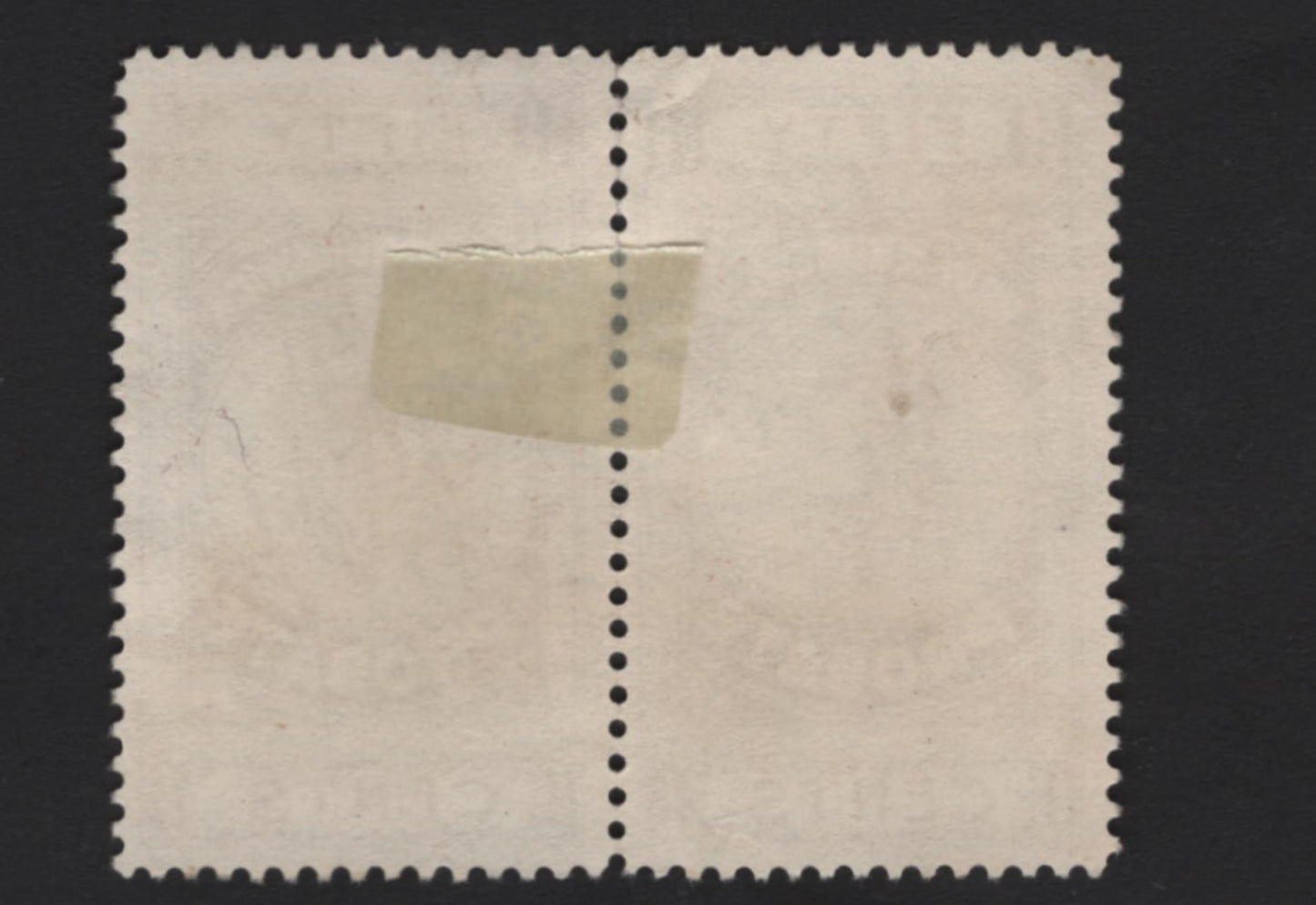 Lot 315 (C) New Brunswick #NBP3 50c Brown Scales, 1895 First Probate Issue, A Very Fine Used Pair, Perf 12, Showing Constant Frame Break Below 'BA' of Probate