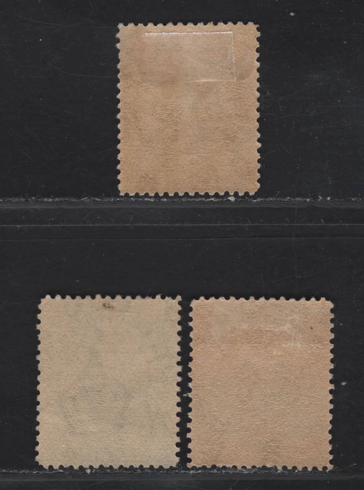 Lot 54 Bermuda SG#77, 82, 86 1/4d - 6d Brown - Claret Caravel, 1922-1934 Caravel Issue, 3 F/VFOG Singles, Script CA Wmk, Line Perf 14x13.75, 2.5d Is Type 1 With The Short, Thick 1.