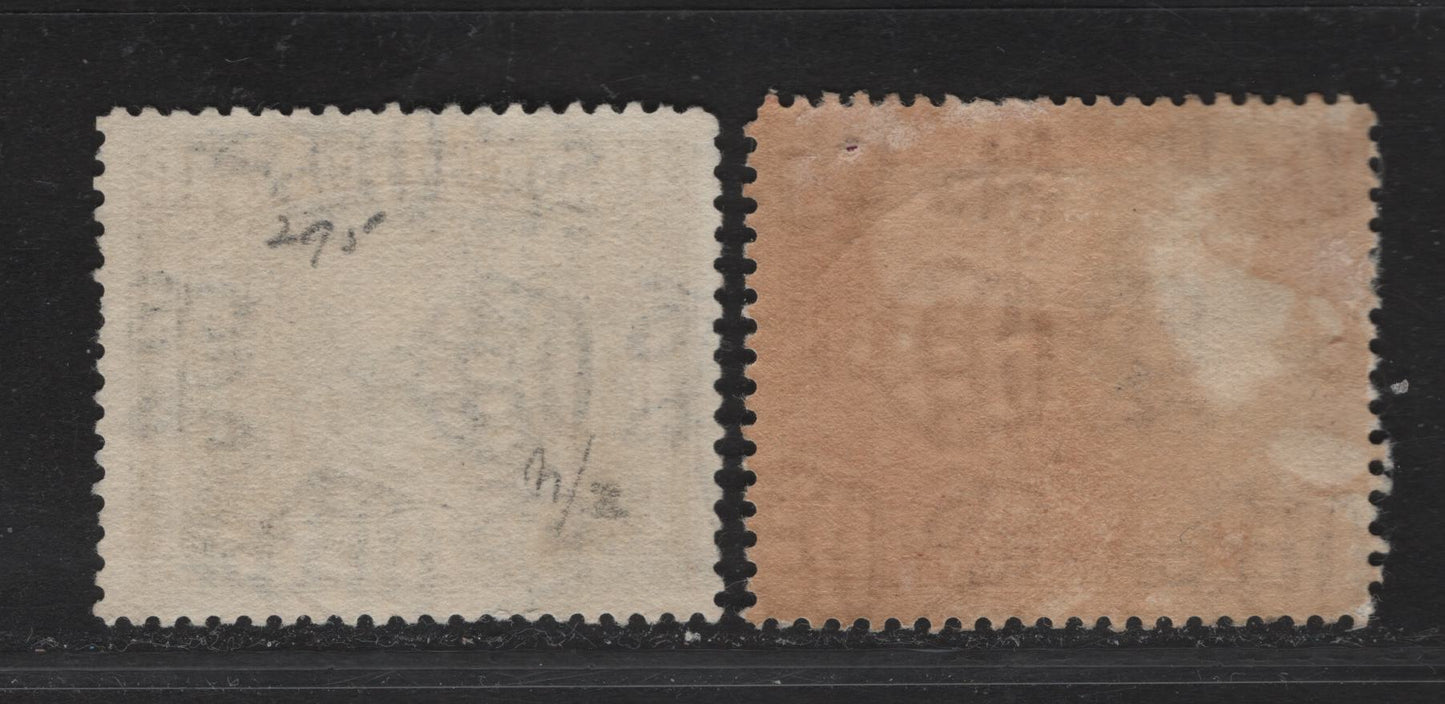 Lot 92 (C) British Guiana SG#294-295 24c - 48c Purple - Black Sugar Canes - Forest Road, 1934-1940 KGV Pictorial Issue, 2 Very Fine Used Singles