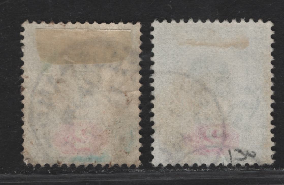 Lot 111 Great Britain SC#130a (SG#226) 2d Gray Green & Carmine - Gray Green & Carmine King Edward VII, 1902-1910 King Edward VII Issue, 2 Fine Used Singles, DLR Printing, Ordinary Paper (Post 1904), Carmine Red Has A Small Amount Of Blueing From Moisture.