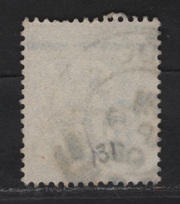 Lot 126 Great Britain SC#131var (SG#230var) 2.5d Ultramarine King Edward VII, 1902-1910 King Edward VII Issue, A Very Fine Used Single, Wmk Shifted, Shows Top Sheet Margin Wmk Boarder At Top of Stamp In Addition to Imperial crown