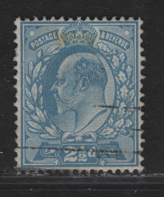 Lot 138 Great Britain SC#148avar (SG#284) 2.5d Dull Greenish Blue King Edward VII, 1902-1910 King Edward VII Issue, A Very Fine Used Single, Harrison Printing, Perf 15x14