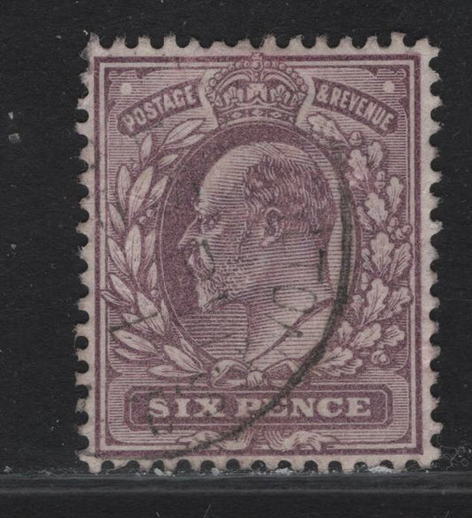 Lot 165 Great Britain SC#135 (SG#245) 6d Pale Dull Purple King Edward VII, 1902-1910 King Edward VII Issue, A Very Fine Used Single, DLR Printing