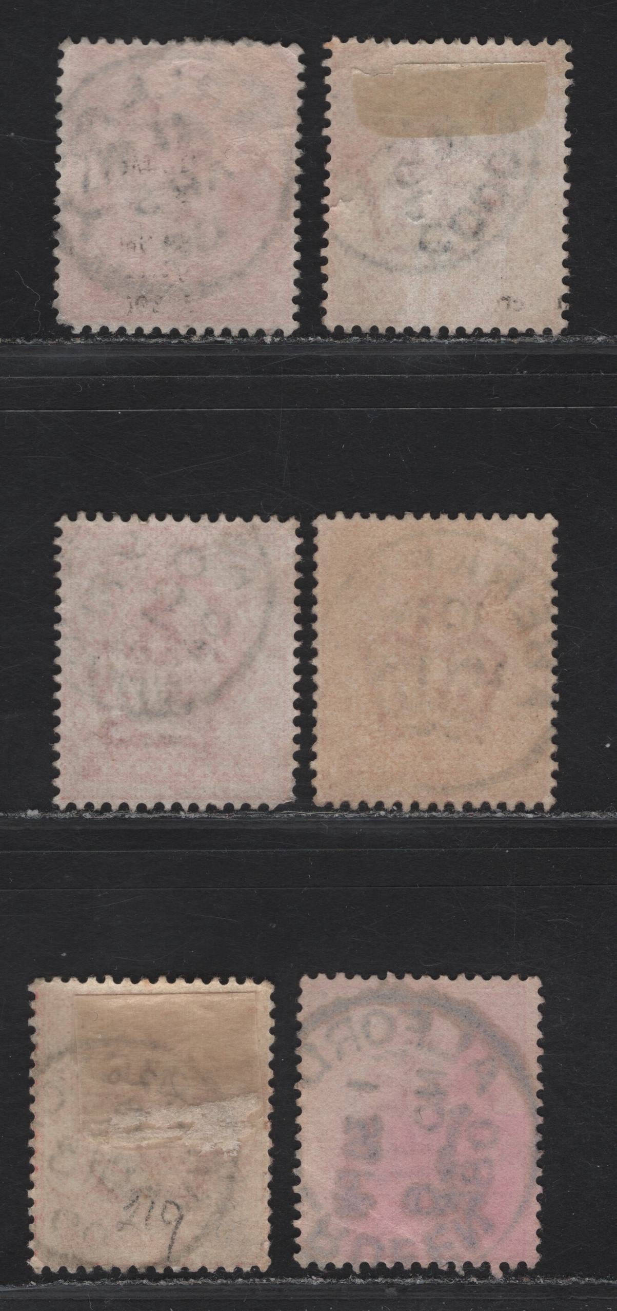 Lot 199 Great Britain SC#128 (SG#219-220) 1d Scarlet - Deep Bright Scarlet King Edward VII, 1902-1910 King Edward VII Issue,  Fine/Very Fine Used Singles, A & C Single Circle CDS Town/Village Cancels