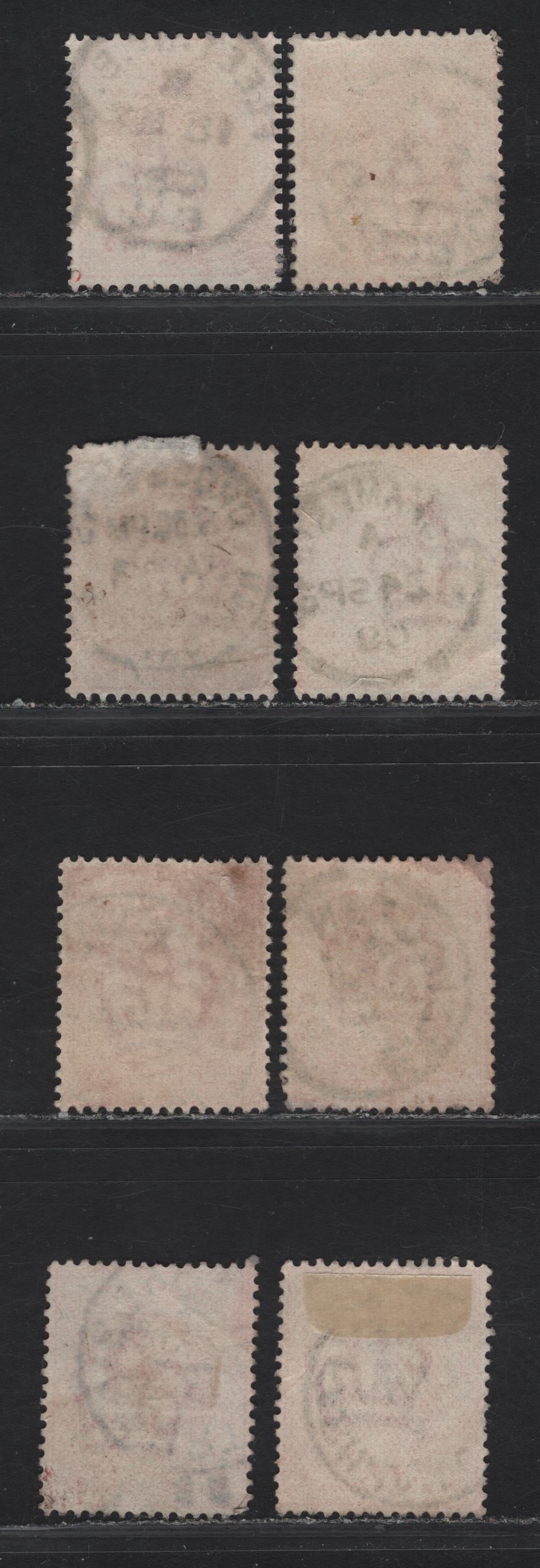 Lot 202 Great Britain SC#128 (SG#219-220) 1d Scarlet - Bright Scarlet King Edward VII, 1902-1910 King Edward VII Issue,  Fine/Very Fine Used Singles, E-G Single Circle Town & Village CDS Cancels