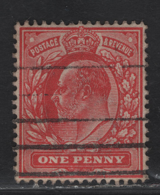 Lot 242 Great Britain SC#147b (SG#280) 1d Rose Red King Edward VII, 1902-1910 King Edward VII Issue, A Very Fine Used Single, Harrison Printing, Perf 15x14