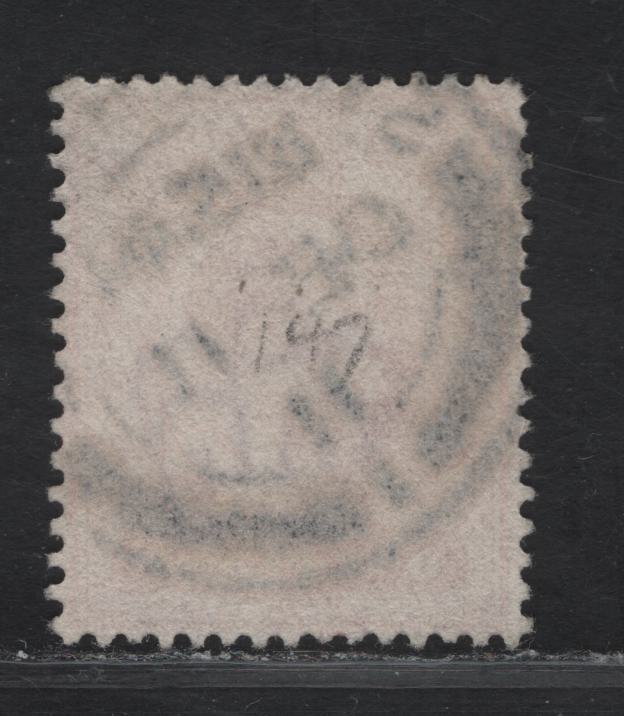 Lot 244 Great Britain SC#147bvar (SG#280 (Spec M7(2))) 1d Deep Rose Red King Edward VII, 1902-1910 King Edward VII Issue, A Very Fine Used Single, Harrison Printing, Perf 15x14