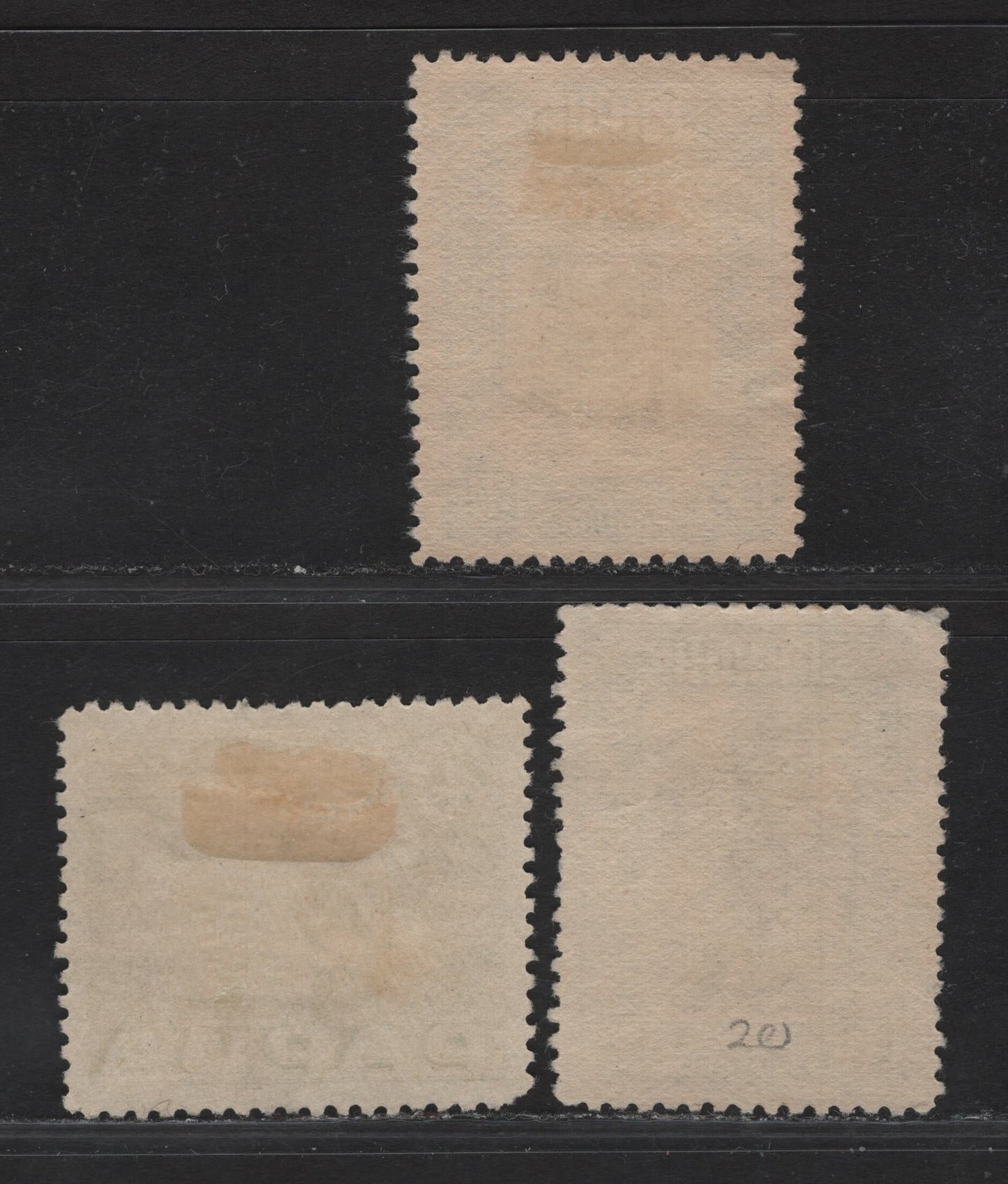 Lot 274 (C) Papua SG#131, 134-135 1d - 4d Black & Green - Olive Green A Chieftans Son - Native Mother & Child, 1932 Pictorial Issues, 3 Very Fine Used Singles