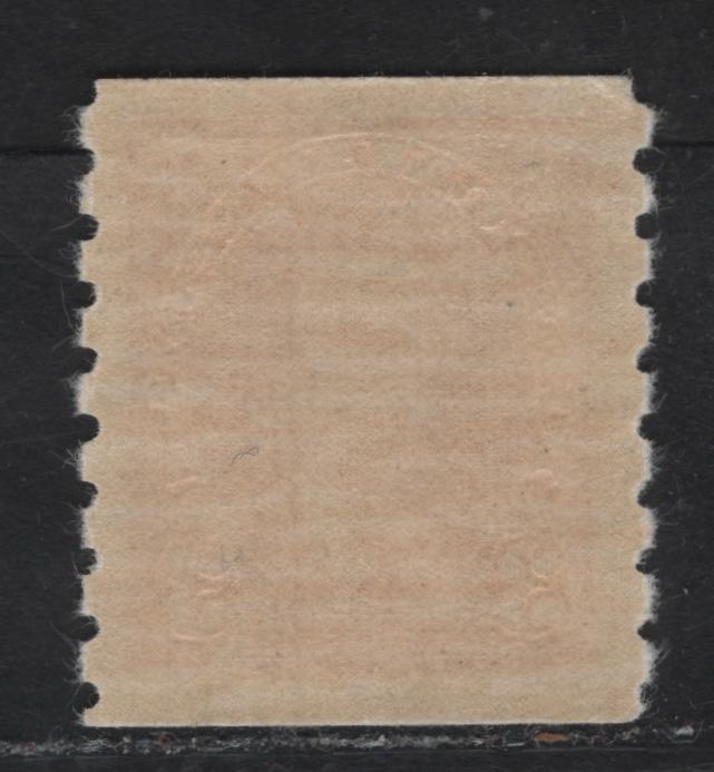 Lot 306 Canada #240 3c Carmine King George VI, 1937 KGVI Coil Issue, A VFNH Coil Single, Paper/Gum CBN-SS, Rotary Bar Peforation