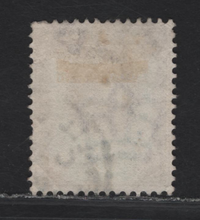 Lot 71 Great Britain SC#129avar (SG#222var) 1.5d Slate Purple & Green King Edward VII, 1902-1910 King Edward VII Issue, A Fine Used Single, DLR Printing, Wmk Portion Of Postage Sheet Margin Plus Imperial crown