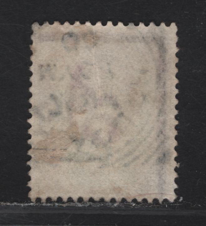 Lot 76 Great Britain SC#129 (SG#221var) 1.5d Dull Purple & Green, 1902-1910 King Edward VII Issue, A Very Fine Used Single, DLR Printing, Upper Right Sheet Margin Border Lines & Imperial crown Wmk, May 27 1902 Plymouth Squared Circle Cancel.