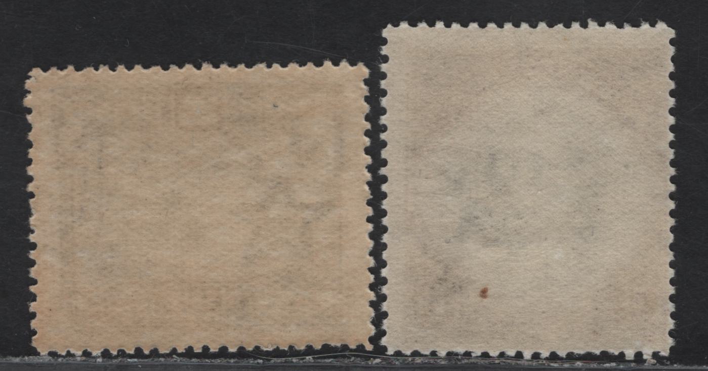 Lot 111 Niue SG#65, 75 2.5d - 1/- Black & Slate Blue - Black & Violet Landing Of Capt Cook, 1932-1938 Pictorial Issues, 2 F/VFNH Singles.