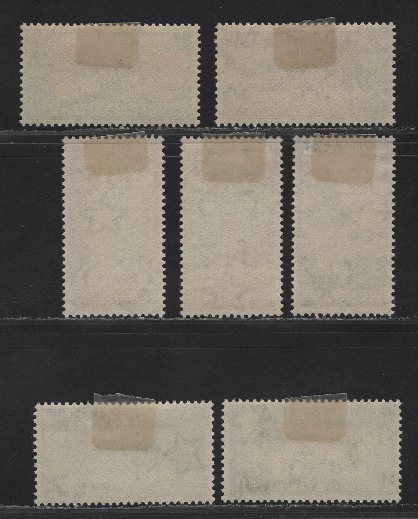 Lot 128 (C) New Zealand SG#L42-L44, L46-L49 1/2d - 1/- Gray Green & Orange Red - Red Brown & Blue Lighthouses, 1947-1965 Pictorial Life Insurance Issue, 7 F/VFOG Singles.