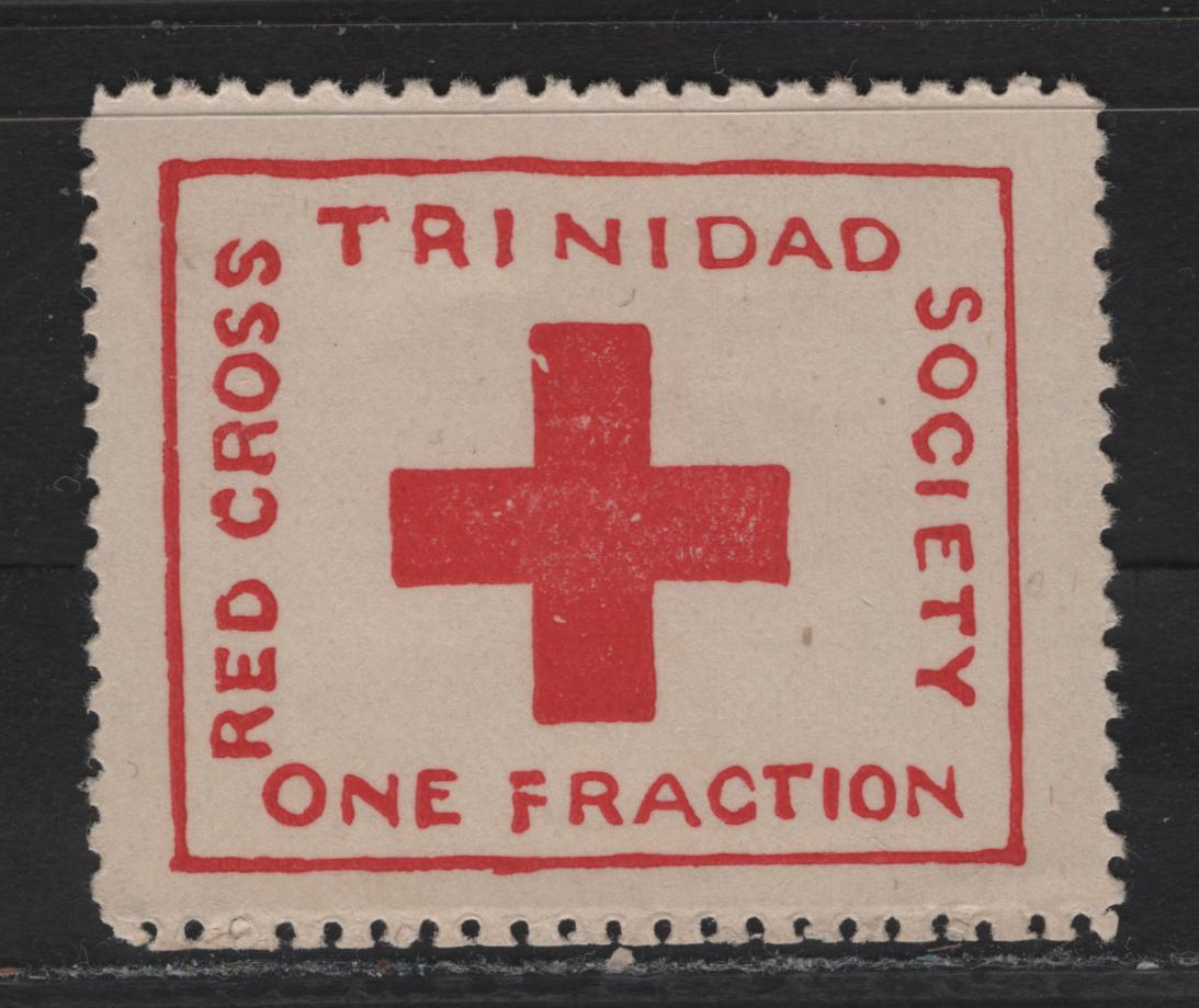 Lot 164 Trinidad & Tobago SG#157 1/2d Red Cross, 1914 Red Cross Issue, A Very Fine Unused Single, No Gum, But Well Centered