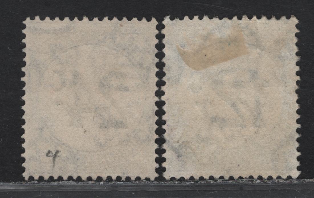 Lot 178 Trinidad & Tobago SG#D31, D33 12c - 24c Black Numeral, 1947-1961 Postage Dues, 2 Fine/Very Fine Used Singles, Ordinary Paper