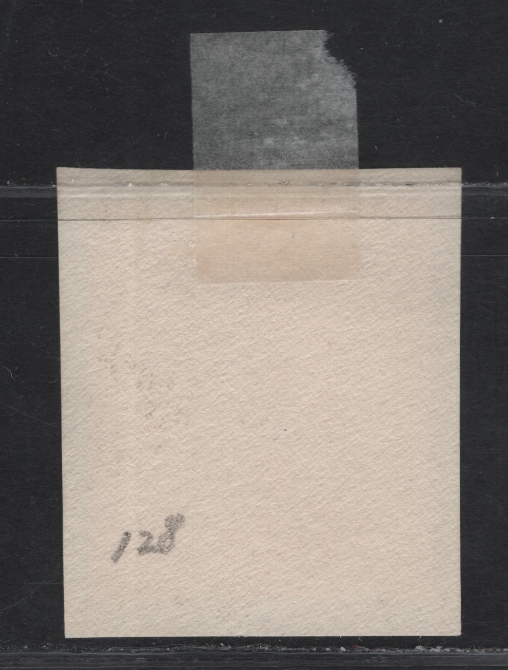 Lot 200 Bermuda SG#121e £1 Bright Violet & Black on Scarlet King George VI, 1938-1952 KGVI Keyplates Issue, A Very Fine Used Single, Perf 13, 1952 Printing Tied To Small Piece, Ordinary Paper.