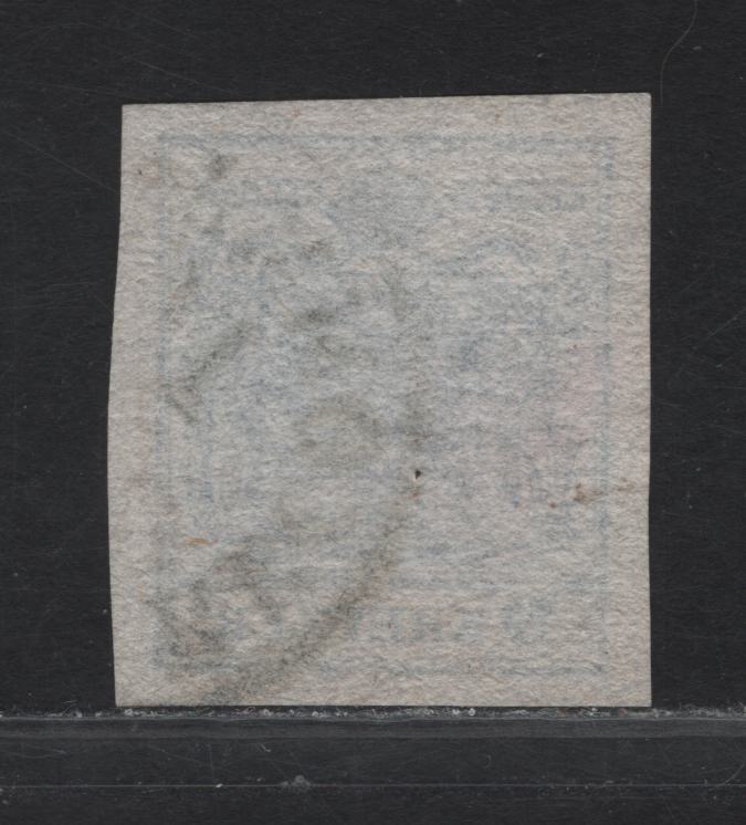 Lot 212 Austria SC#5e 9kr Blue Arms, 1850 Coat of Arms Issue, A Very Fine Used Imperf Single, Thin Machine Made Paper
