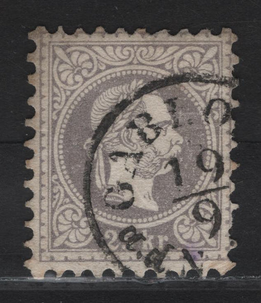 Lot 228 Austria SC#32 25kr Lilac Franz Josef, 1867-1872 Franz Josef Issue, A Very Fine Used Single, Coarse Print