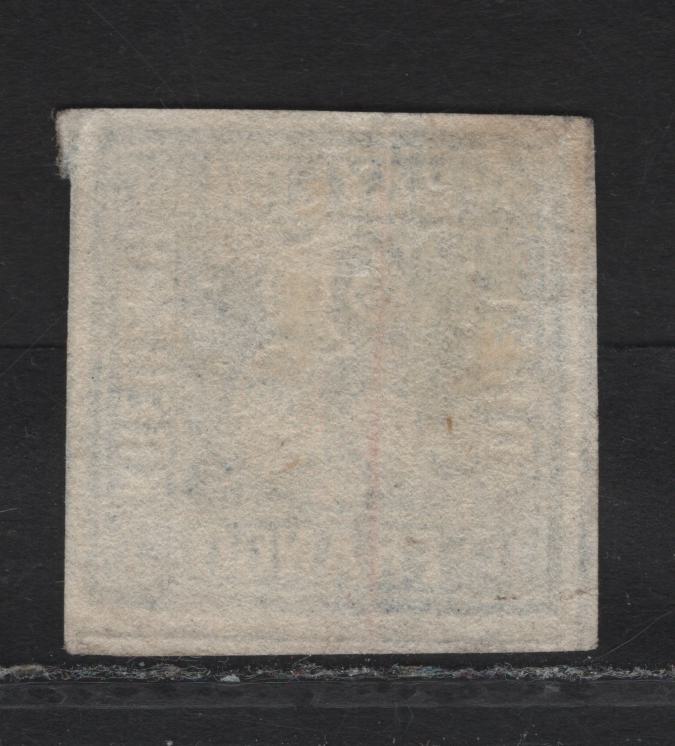 Lot 254 Bavaria SC#2a 3kr Greenish Blue Numeral, 1849-1850 Numeral Issue, An Extremely Fine Used Imperf Single, Dividing Lines Visible On All Sides