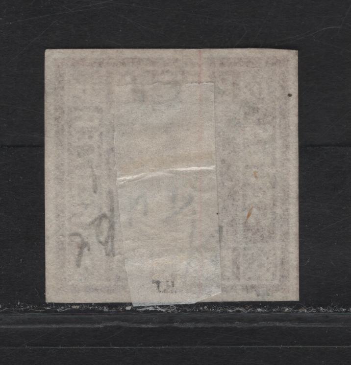 Lot 258 Bavaria SC#3 6kr Brown Numeral, 1850-1858 Numeral Issue, A Very Fine Used Imperf Single, Broken Circle, #241 Closed Millwheel Nordlingen Cancel, Dividing Lines On 3 Sides.