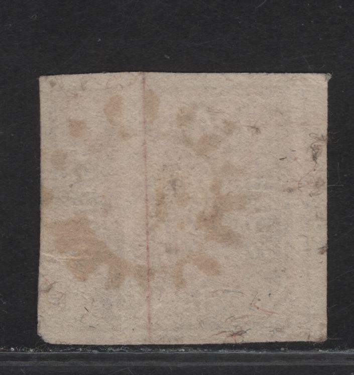 Lot 263 Bavaria SC#5 6kr Pale Red Brown Numeral, 1850-1858 Numeral Issue, An Extremely Fine Used Imperf Single, #301 Closed Millwheel For Room, Dividing Lines On 2 Sides, Extra Large Margin At Left.