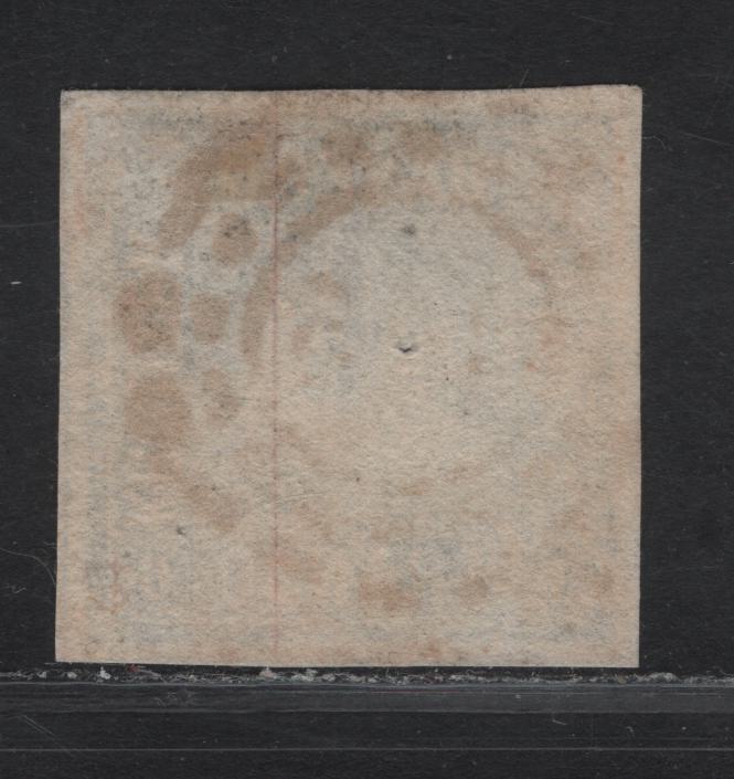 Lot 275 Bavaria SC#11 6kr Blue Numeral, 1862 Numeral Issue, A Very Fine Used Imperf Single, Dividing Lines Visible On 3 Sides, #145 Open Millwheel Cancel For Furth