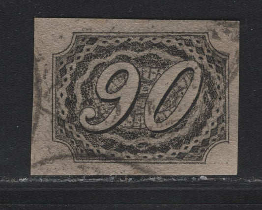 Lot 309 Brazil SC#10f 90r Black Numeral, 1844-1846 Goats Eyes Issue, A Very Fine Used Imperf Single, 1910 Mercier Forgery
