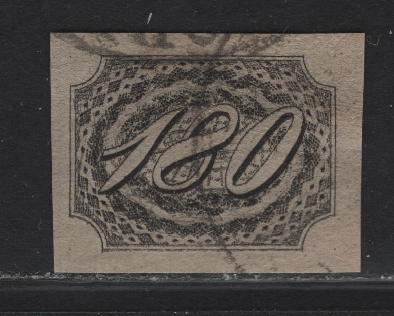 Lot 310 Brazil SC#11f 180r Black Numeral, 1844-1846 Goats Eyes Issue, An Extremely Fine Used Imperf Single, 1910 Mercier Forgery