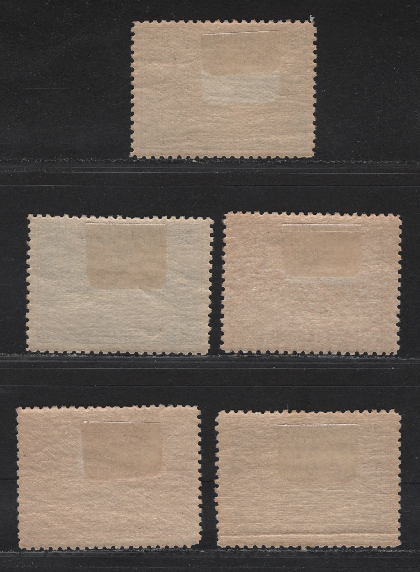 Lot 86 (C) Papua SG#158-162 2d - 1/- Rose Red - Mauve Port Moresby, 1938 50th Anniv of Declaration Of British Possession Issue, 5 F/VFOG Singles.