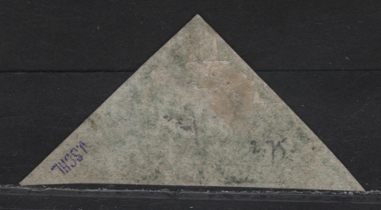 Lot 107 Newfoundland SC#11A 3d Green Heraldry, 1860 2nd Pence Issue, A Very Fine Unused Imperf Single