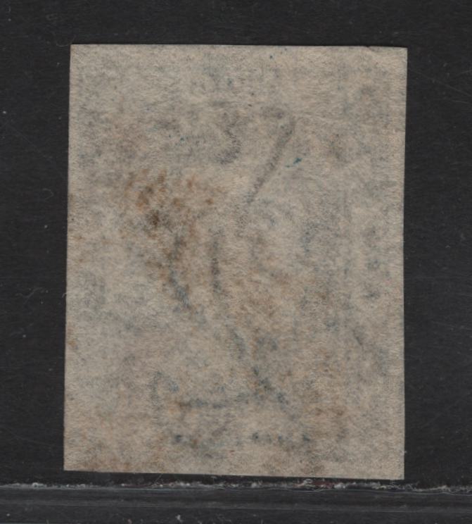 Lot 111 New South Wales SC#24 2d Blue Queen Victoria, 1854-1855 Diadem & Laureak Issue, A Very Fine Used Imperf Single, Wmk 2