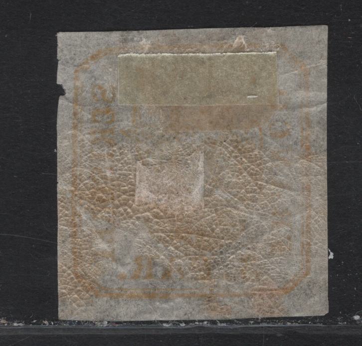 Lot 147 Romania SC#19 3pa Yellow Green Arms, 1864 Arms, A VFOG Imperf Single, White Wove Paper, Natural Paper Wrinkles Caused By Gum Creasing