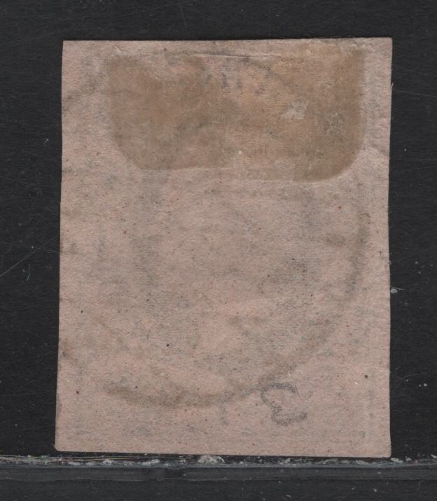 Lot 167 Saxony SC#5 1ng Black on Rose Frederick Augustus II, 1851-1852 Frederick Augustus II Issue, A Very Fine Used Imperf Single, Margins Clear On All Sides, Close At Top & Left, Full Size Right & Bottom.