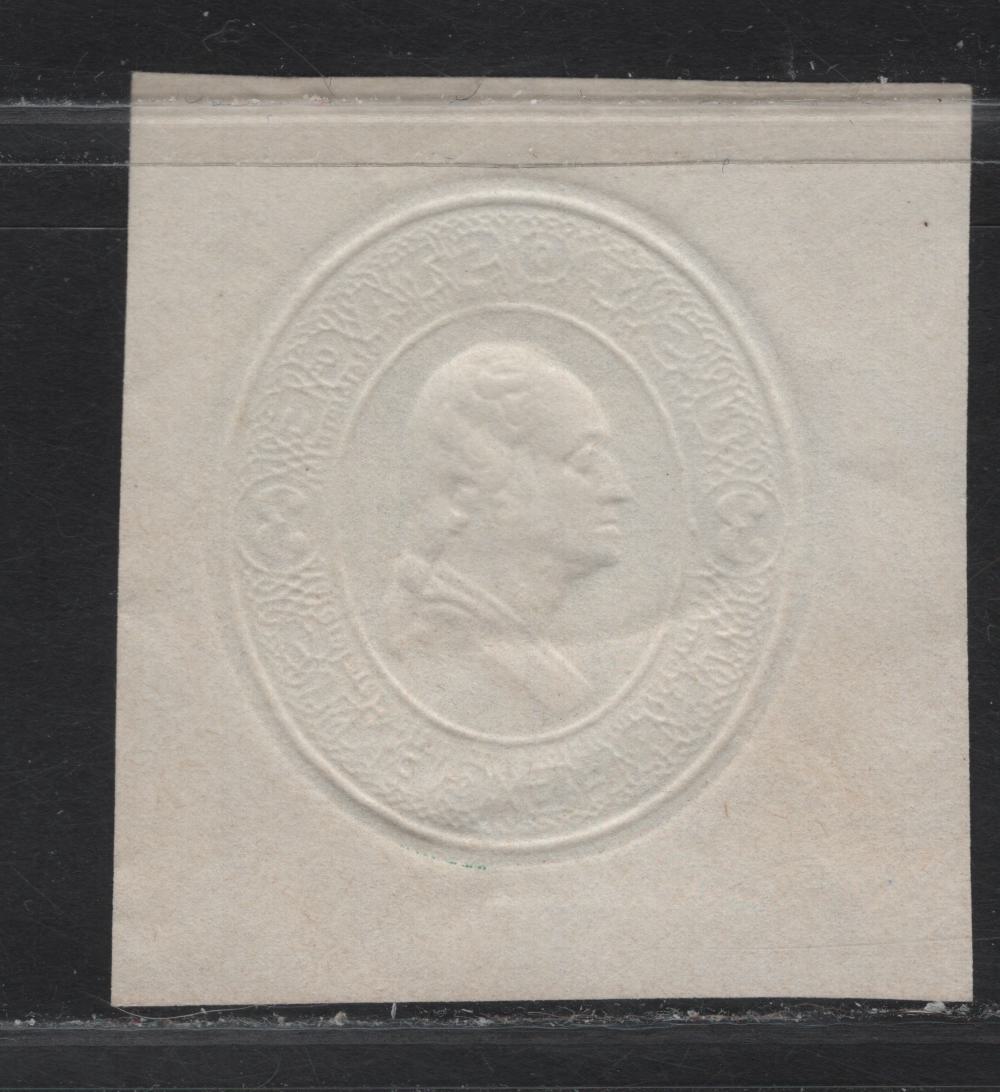 Lot 230 United States SC#U82 3c Green on White Washington, 1870-1871 Reay Issue, A Very Fine Used Cut Square Single