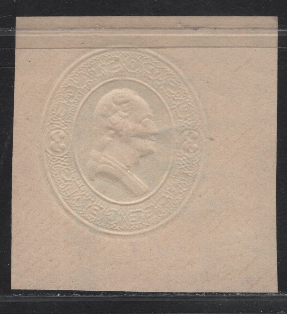 Lot 231 United States SC#U84 3c Green on Cream Washington, 1870-1871 Reay Issue, A Very Fine Used Cut Square Single