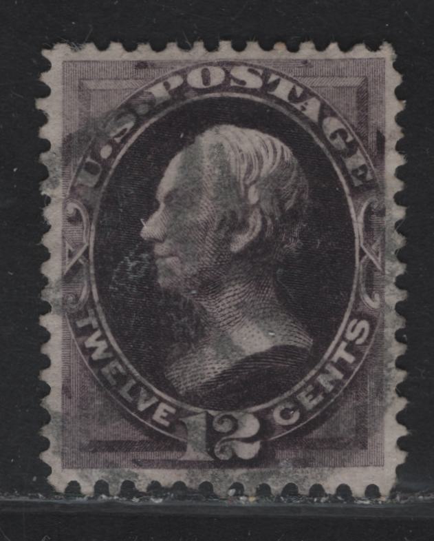 Lot 232 United States SC#162 12c Blackish Violet Clay, 1873 Continental Large Banknote Issue, A Very Fine Used Single